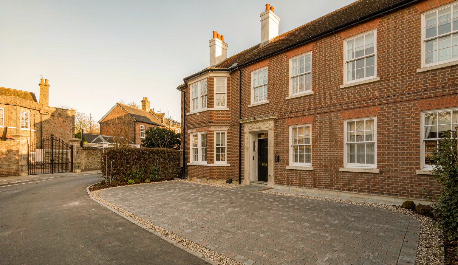 Home Private paved driveway providing off-street parking