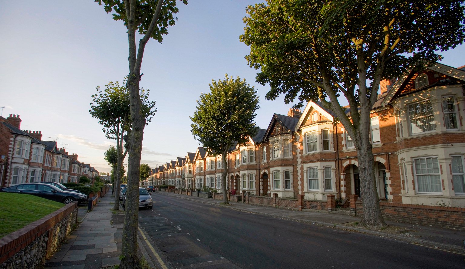 Home Quiet residential street of Victorian terraced houses